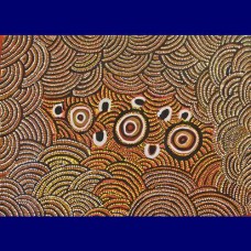 Aboriginal Art Canvas - Betty West-Size:100x136cm - H